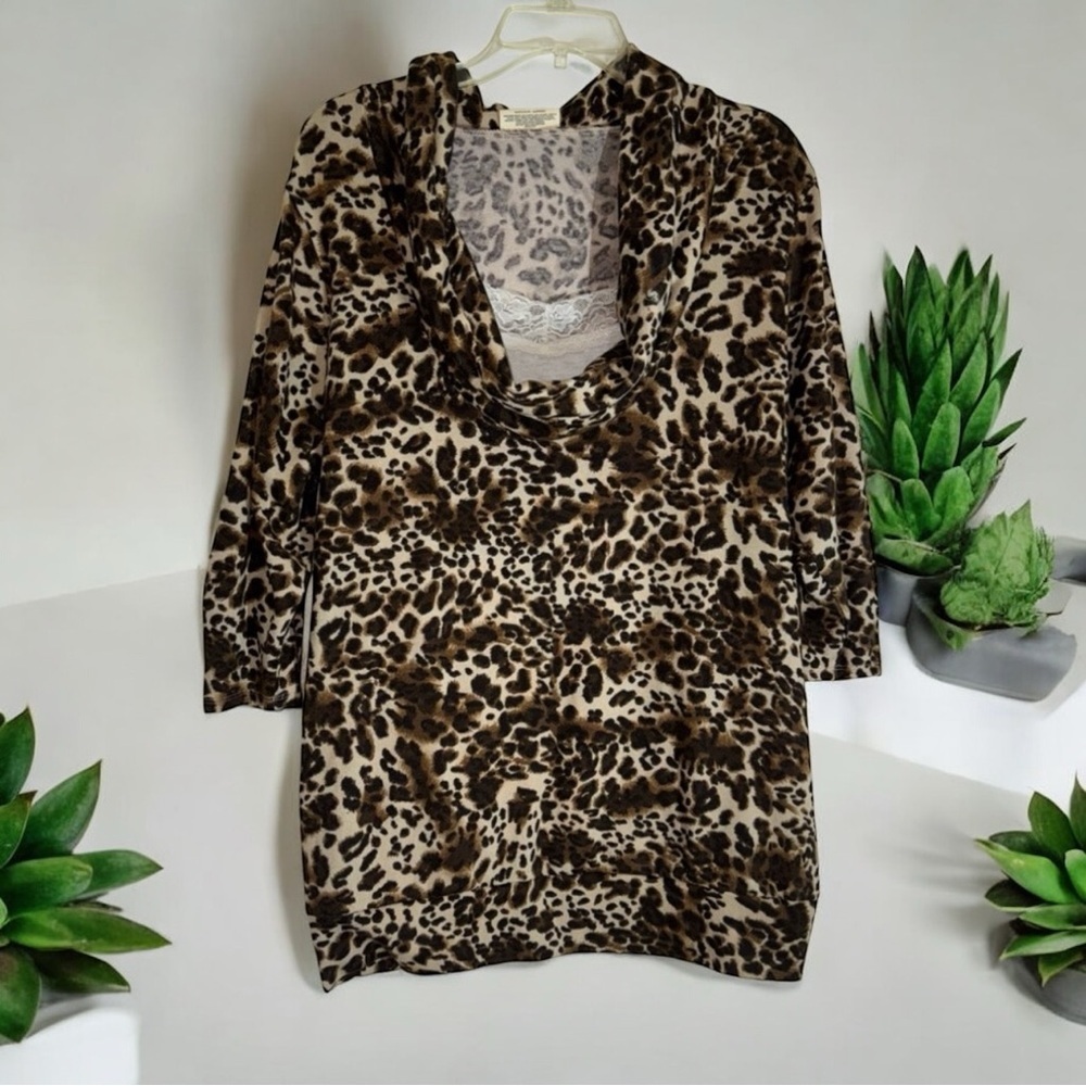Bobbie Brooks Animal Print Sweater